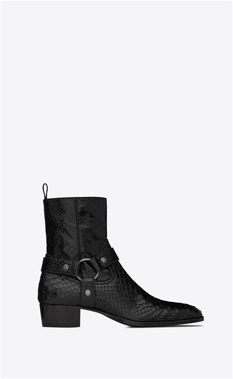 ysl python boots|wyatt python harness boots.